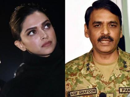 Pak army spokesman praises Deepika Padukone, later tweeted delete | पाकिस्तान सेना के प्रवक्ता आसिफ गफूर ने की दीपिका पादुकोण की तारीफ, बाद में ट्वीट किया डिलीट Pak army spokesman praises Deepika Padukone, later tweeted delete | पाकिस्तान सेना के प्रवक्ता आसिफ गफूर ने की दीपिका पादुकोण की तारीफ, बाद में ट्वीट किया डिलीट
