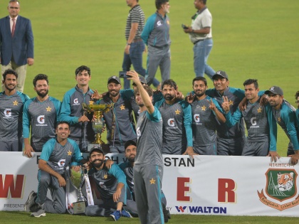 BAN VS PAK Pakistan won by an innings and 8 runs Sajid Khan 12 wickets won 2-0 babar azam | BAN VS PAK: पाकिस्तान ने रचा इतिहास, बांग्लादेश से सीरीज 2-0 से जीत ली, ऑफ स्पिनर ने किया करिश्मा, 12 विकेट झटके