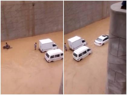 Pakistan renovated Kalma Chowk subway waterlogged after an hour of rain video | वीडियो: घंटे भर की बारिश से पाकिस्तान का पुनर्निर्मित सबवे हुआ पानी-पानी, इंटरनेट यूजर्स ने उठाए कई सवाल