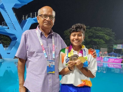 37th National Games 2023 mp indore players Palak Sharma surprised winning two gold and one bronze medal diving competition created history  | 37th National Games 2023: डाइविंग प्रतियोगिता में दो स्वर्ण और एक कांस्य पदक जीतकर किया हैरान, पलक शर्मा ने किया धमाल, अब तक कई मेडल पर कब्जा