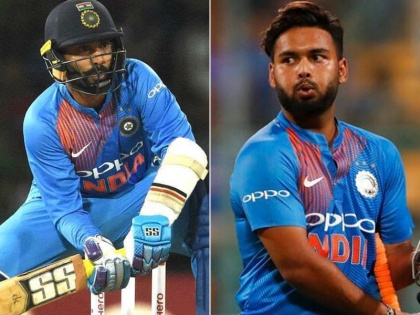 ICC World Cup 2019: Dinesh Karthik or Rishabh Pant who will get selected, india team to be announced on 15 April | World Cup 2019: ऋषभ पंत और दिनेश कार्तिक में से किसे मिलेगी 'जगह', टीम इंडिया का ऐलान 15 अप्रैल को