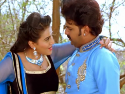 Pawan Singh and akshra Tridev movie Piparwa Ke Bhojpuri Hit Song viral on social media | VIDEO: अक्षरा सिंह के साथ रोमांस करते हुए पवन सिंह का वीडियो वायरल, जोड़ी को खूब पसंद कर रहे फैंस