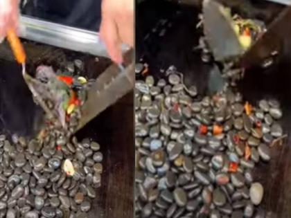 People in China eat stones You will also be surprised to see the clip of street food | वीडियो: चीन में लोग खाते है पत्थर! स्ट्रीट फूड का क्लिप देख आप भी हो जाएंगे हैरान People in China eat stones You will also be surprised to see the clip of street food | वीडियो: चीन में लोग खाते है पत्थर! स्ट्रीट फूड का क्लिप देख आप भी हो जाएंगे हैरान