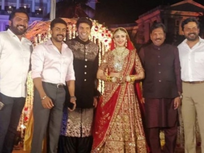 sayyeshaa and arya are now married these stars attend the weeding | शादी के बंधन में बंधी दिलीप कुमार और सायरा बानो की नातिन सयाशा, साउथ और बॉलीवुड के ये सितारे रहे मौजूद