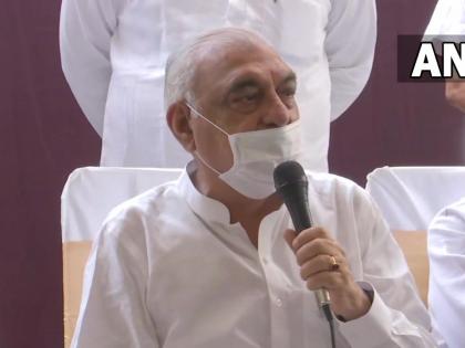 Haryana which was number one in per capita income and investment in 2014, today that state is slipping down in everything: Former Chief Minister Bhupinder Singh Hooda | जो हरियाणा 2014 में प्रति व्यक्ति आय में नंबर एक था, आज वो हर चीज़ में नीचे खिसक रहा है: पूर्व मुख्यमंत्री भूपेंद्र सिंह हुड्डा