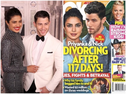 priyanka chopra and nick jonas to sue US OK magazine for divorce rumours | झूठी हैं प्रियंका और निक के तलाक की खबरें, दोस्त ने कहा- US मैगजीन पर देसी गर्ल करेंगी मुकदमा