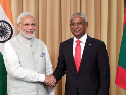 PM Modi interacts with Maldives president ibrahim mohammad salih | पीएम मोदी ने मालदीव के राष्ट्रपति के साथ की चर्चा, छह समझौतों पर हुए हस्ताक्षर