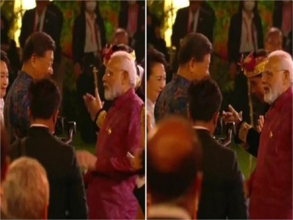 PM Modi Chinese President Xi Jinping meet G-20 conference leaders seen shaking hands talking Video | वीडियो: जी-20 सम्मेलन के दौरान पीएम मोदी और चीनी राष्ट्रपति शी जिनपिंग की हुई मुलाकात, हाथ मिलाते-बातें करते नजर आए दोनों देशों के नेता