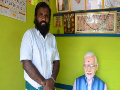 A farmer from Tamil Nadu became impressed with Modi's work, built his temple | तमिलनाडु में किसान ने बनाया पीएम मोदी का मंदिर, कहा- 'काम से हूं प्रभावित, रोज करता हूं पूजा'