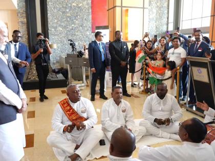 watch PM narendra Modi Trinidad and Tobago Visit Video jhal dholak manjira played thrilled thear Bhojpuri Chautaal shares video | PM Modi Trinidad and Tobago Visit Video: झाल-ढोलक संग मंजीरा बाजे?, एगो अनमोल सांस्कृतिक जुड़ाव, पूर्वी यूपी आ बिहार के बीच के जुड़ाव उल्लेखनीय बा, शेयर किया वीडियो