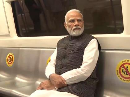 PM Modi travels by metro to attend Delhi University event