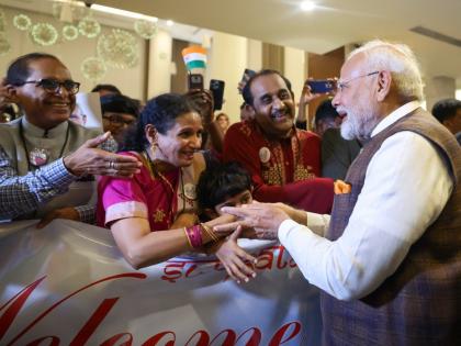 Indian community in Guyana pm narendra modi meet says heartfelt thank you warm and spirited welcome see pics video First visit Indian Head after 50 years | Indian community in Guyana: 50 साल बाद भारतीय शासनाध्यक्ष की पहली यात्रा?, गुयाना में भारतीयों से मिले पीएम मोदी, शेयर किया फोटो और वीडियो Indian community in Guyana pm narendra modi meet says heartfelt thank you warm and spirited welcome see pics video First visit Indian Head after 50 years | Indian community in Guyana: 50 साल बाद भारतीय शासनाध्यक्ष की पहली यात्रा?, गुयाना में भारतीयों से मिले पीएम मोदी, शेयर किया फोटो और वीडियो