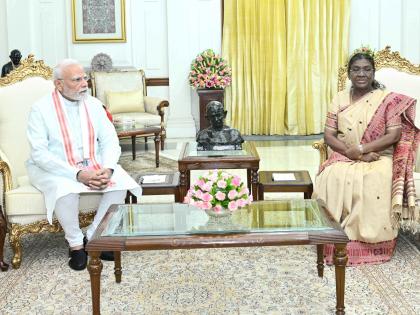 PM Narendra Modi Amit Shah Meets President Murmu Ahead Monsoon Session meeting not disclosed high-level engagement politically significant | आखिर क्या है वजह?, राष्ट्रपति मुर्मू से मिले प्रधानमंत्री मोदी और अमित शाह, कुछ बड़ा होने वाला!