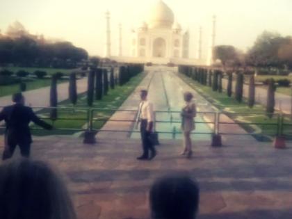 President of France Emmanuel Macron and his wife Brigitte Macron visit the Taj Mahal in Agra | आगरा: फ्रांस के राष्ट्रपति इमैनुएल मैक्रों ने पत्नी ब्रिगिट के साथ किया ताज का दीदार