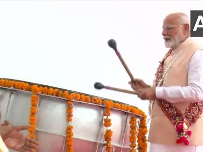 Jagdamba Mata Temple Poharadevi: पोहरादेवी मंदिर में पूजा अर्चना, जगदम्बा माता मंदिर में ढोल पर हाथ आजमाया?, देखें वीडियो