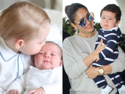 Prince Louis and Princess Charlotte's new photos viral on social media taimur ali khan | सुर्खियों के मामले में प्रिंस लुईस ने 'छोटे नवाब' तैमूर को पछाड़ा, सोशल मीडिया पर मचाया धमाल