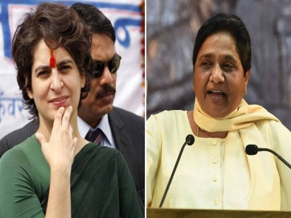 Ravidas Jayanti Mayawati slams Cong BJP leaders for visiting temples for vested interests | वाराणसी: प्रियंका गांधी को मायावती ने बताया 'नाटकबाज', समर्थकों को सतर्क रहने की दी नसीहत