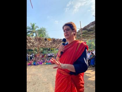 goa priyanka gandhi congress 30 pc women reservation aap | गोवा: नौकरियों में महिलाओं को 30 फीसदी आरक्षण का वादा करते हुए बोलीं प्रियंका गांधी- बाहर से आ रहे राजनीतिक दलों से सावधान