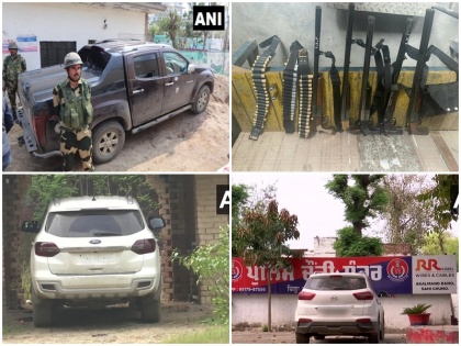 khalistan Vehicle used by Amritpal Singh and ammunition seized Punjab Police | पंजाब पुलिस को मिली बड़ी कामयाबी; अमृतपाल सिंह द्वारा इस्तेमाल किया गया वाहन जब्त, 57 जिंदा कारतूस, कई हथियार भी बरामद