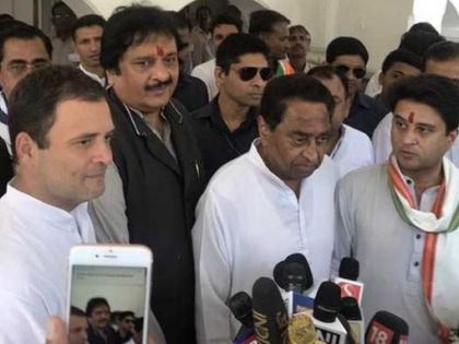Madhya Pradesh Assembly Elections: BJP MLA Divyaraj singh's father pushpraj singh joins Congress | मध्य प्रदेश चुनाव: BJP विधायक के पिता कांग्रेस में हुए शामिल, राहुल ने दिलाई सदस्यता Madhya Pradesh Assembly Elections: BJP MLA Divyaraj singh's father pushpraj singh joins Congress | मध्य प्रदेश चुनाव: BJP विधायक के पिता कांग्रेस में हुए शामिल, राहुल ने दिलाई सदस्यता