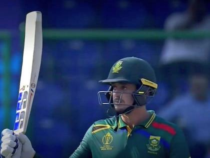 South Africa vs Sri Lanka, World Cup 2023 Quinton de Kock first hundred QDK in ICC events Highest score 100 Delhi Most ODI hundreds for South Africa see list | South Africa vs Sri Lanka, World Cup 2023: डी कॉक धमाका, 83 गेंद में शतक, चौके और छक्के की बरसात, दिल्ली में कई रिकॉर्ड टूटे, कैलिस से आगे निकले