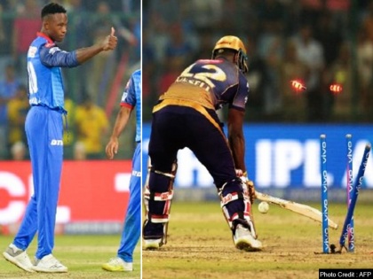 IPL 2019: Kagiso Rabada yorker in Super Over would be Ball of the IPL, Says Sourav Ganguly | IPL 2019: रबादा ने 'सुपर ओवर' में यॉर्कर पर किया रसेल को बोल्ड, गांगुली ने कहा, ये 'आईपीएल की सर्वश्रेष्ठ गेंद' होगी