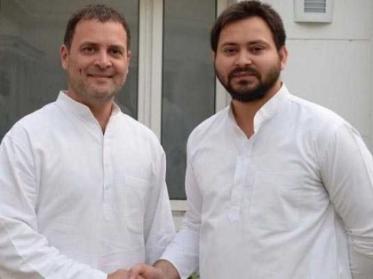 RJD Tejaswi Yadav meeting with Rahul Gandhi for planning of 2019 lok sabha elections | राहुल गांधी से मिले तेजस्वी यादव, कहा- मोदी सरकार के डर को खत्म कर 2019 में हम लड़ेंगे और जीतेंगे