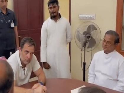 bjp congres face to face on Rahul Gandhi's meeting controversial catholic priest George Ponnaiah Jesus is the real God VIDEO | राहुल गांधी के विवादित पादरी पोन्नैया से मुलाकात पर कांग्रेस-भाजपा आमने-सामने, 'जीसस ही असली गॉड' VIDEO पर हंगामा