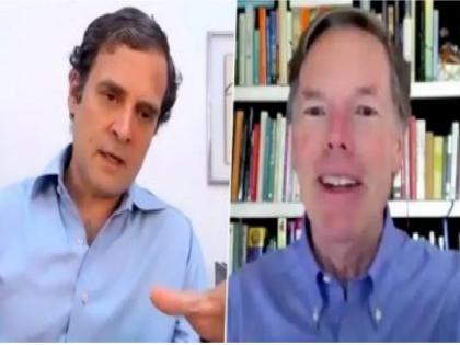 Nicholas Burns, Rahul gandhi talk: India, US can work together, not to fight China, but to make it observe rule of law | राहुल गांधी ने कहा- भारत में संस्थानों को कमजोर किया जा रहा है, लोग डरते हैं, वे घबरा जाते हैं कि क्या होने वाला है Nicholas Burns, Rahul gandhi talk: India, US can work together, not to fight China, but to make it observe rule of law | राहुल गांधी ने कहा- भारत में संस्थानों को कमजोर किया जा रहा है, लोग डरते हैं, वे घबरा जाते हैं कि क्या होने वाला है