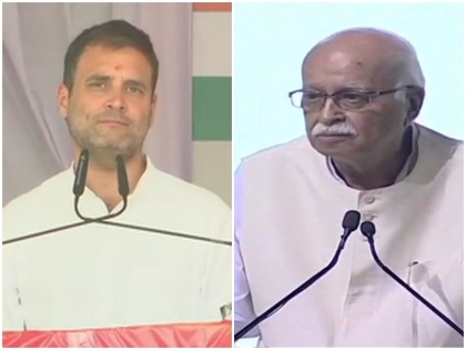 Lok Sabha Election 2019: Rahul Gandhi Says Narendra Modi kicks Lal Krishna Advani from Stage | राहुल गांधी बोले- आडवाणी जी को स्टेज से लात मारके उतार दिया गया है, पीयूष गोयल ने दिया जवाब