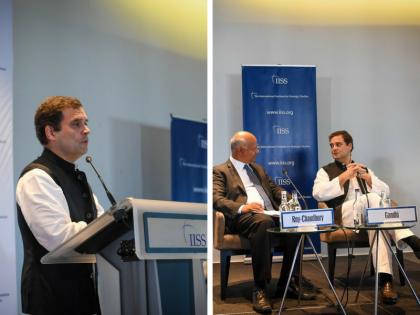 Rss thought similar to arab nation brrotherhood, pm modi failed in handling pakistan says rahul gandhi in London | लंदन में बोले राहुल- RSS की सोच अरब देशों की मुस्लिम ब्रदरहुड जैसी, पाक को लेकर PM मोदी की नीतियों में कमी Rss thought similar to arab nation brrotherhood, pm modi failed in handling pakistan says rahul gandhi in London | लंदन में बोले राहुल- RSS की सोच अरब देशों की मुस्लिम ब्रदरहुड जैसी, पाक को लेकर PM मोदी की नीतियों में कमी
