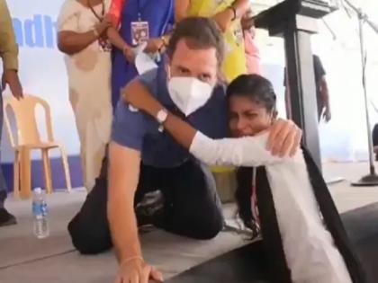 Rahul Gandhi Puducherry visit girl gets emotional after getting autograph from congrese leader | राहुल गांधी से ऑटोग्राफ लेने के बाद इमोशनल हुई ये लड़की, गले मिलकर लगी रोने, वीडियो वायरल
