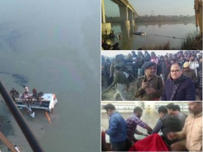 Rajasthan: 12 dead, 24 injured after bus falls off bridge into river | राजस्थान: नदी में बस गिरने से 32 लोगों की मौत Rajasthan: 12 dead, 24 injured after bus falls off bridge into river | राजस्थान: नदी में बस गिरने से 32 लोगों की मौत