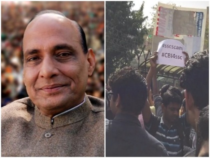 SSC exam paper leak: home minister rajnath singh said student stop protest we are doing our best | SSC पेपर लीक धांधली पर राजनाथ सिंह का बयान, वापस घर जाएं छात्र, पूरी हो गई है मांग