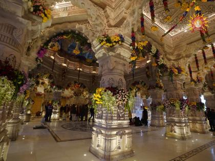 Ram Mandir Pran Pratishtha Ayodhya transformed with consecration of life in Ram temple Rammay world, Prana pratishtha in some time, see timeline see video | Ram Mandir Pran Pratishtha: राममय दुनिया, कुछ देर में प्राण प्रतिष्ठा, तिरपाल दिन दूर!, देखें टाइमलाइन Ram Mandir Pran Pratishtha Ayodhya transformed with consecration of life in Ram temple Rammay world, Prana pratishtha in some time, see timeline see video | Ram Mandir Pran Pratishtha: राममय दुनिया, कुछ देर में प्राण प्रतिष्ठा, तिरपाल दिन दूर!, देखें टाइमलाइन