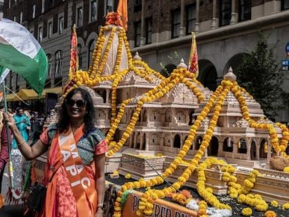 WATCH India Day Parade in New York 2024 Ram Mandir Float Features Celebrating Indian Culture And Heritage see video | WATCH: न्यूयॉर्क में 'भारत दिवस परेड', अयोध्या राम मंदिर झांकी ने सभी का ध्यान खींचा, देखें वीडियो WATCH India Day Parade in New York 2024 Ram Mandir Float Features Celebrating Indian Culture And Heritage see video | WATCH: न्यूयॉर्क में 'भारत दिवस परेड', अयोध्या राम मंदिर झांकी ने सभी का ध्यान खींचा, देखें वीडियो