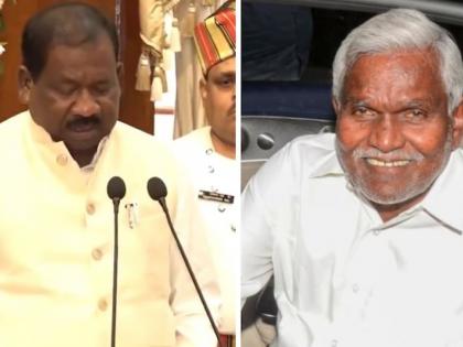 Jharkhand Cabinet vistar mantrimandal Ramdas Soren JMM MLA from Ghatshila takes oath cabinet replacing Champai Soren Raj Bhawan in Ranchi see video | Jharkhand Cabinet: चंपई गए! और रामदास सोरेन बने नए मंत्री, राज्यपाल संतोष कुमार गंगवार ने पद और गोपनीयता की शपथ दिलाई Jharkhand Cabinet vistar mantrimandal Ramdas Soren JMM MLA from Ghatshila takes oath cabinet replacing Champai Soren Raj Bhawan in Ranchi see video | Jharkhand Cabinet: चंपई गए! और रामदास सोरेन बने नए मंत्री, राज्यपाल संतोष कुमार गंगवार ने पद और गोपनीयता की शपथ दिलाई