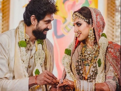 Rana Daggubati and Miheeka Bajaj get married in Hyderabad photo goes viral | मिहिका बजाज संग राणा दग्गुबाती ने लिए साथ सात फेरे, सोशल मीडिया पर वायरल हो रही तस्वीरें