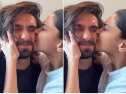 Deepika Padukone and Ranveer Singh are having a great Sunday her kiss video viral | दीपिका पादुकोण और रणवीर सिंह का 'किस' वीडियो सोशल मीडिया पर वायरल, फैंस ने बताया बेस्ट जोड़ी