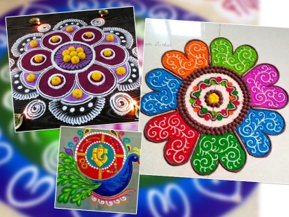 Diwali 2019: beautiful designs of rangoli for diwali, new rangoli designs 2019, diwali par rangoli kaise banaye, | Diwali 2019: दिवाली पर बनाएं ये 10 सिंपल और ट्रैंडी रंगोली डिजाइन, घर की खुबसूरती हो जाएगी दोगुनी