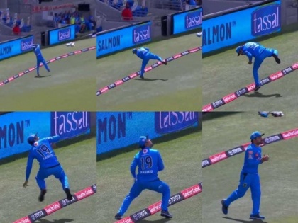 Adelaide's Rashid Khan kept his balance and catch on the boundary line | Video: बाउंड्री लाइन पर संतुलन बिगड़ने के बावजूद राशिद खान ने लिया कैच, देख कर हो जाएंगे हैरान