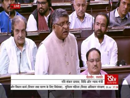 triple talaq Bill passed from rajya sabha, Ravi Shankar Prasad said - I am the law minister of Narendra Modi Government | तीन तलाक बिल संसद से पारित, रविशंकर प्रसाद ने कहा- मैं नरेन्द्र मोदी सरकार का कानून मंत्री हूं, राजीव गांधी सरकार का नहीं triple talaq Bill passed from rajya sabha, Ravi Shankar Prasad said - I am the law minister of Narendra Modi Government | तीन तलाक बिल संसद से पारित, रविशंकर प्रसाद ने कहा- मैं नरेन्द्र मोदी सरकार का कानून मंत्री हूं, राजीव गांधी सरकार का नहीं