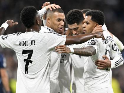 UCL 2024-25 PSG beats Manchester City 4-2 brink Champions League exit Real Madrid beats Borussia 5-1 to move up to 16th | UCL 2024-25: पीएसजी ने मैनचेस्टर सिटी को 4-2 से हराया, चैंपियंस लीग से बाहर होने के कगार पर?, रियाल मैड्रिड ने साल्ज़बर्ग को 5-1 से हराकर 16वें स्थान पर पहुंचा UCL 2024-25 PSG beats Manchester City 4-2 brink Champions League exit Real Madrid beats Borussia 5-1 to move up to 16th | UCL 2024-25: पीएसजी ने मैनचेस्टर सिटी को 4-2 से हराया, चैंपियंस लीग से बाहर होने के कगार पर?, रियाल मैड्रिड ने साल्ज़बर्ग को 5-1 से हराकर 16वें स्थान पर पहुंचा