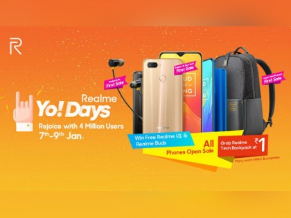 Realme Yo Days Sale Starts Today: get Tech Backpack at Rs 1, Realme U1 Fiery Gold Sale for First Time in India | Realme Yo! Days sale में सिर्फ 1 रुपये में मिल रहा बैगपैक और फ्री इयरबड्स