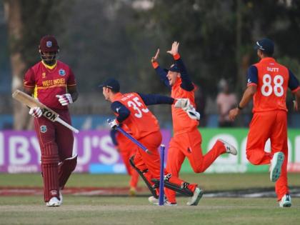 ICC Cricket World Cup Qualifiers 2023 West Indies scored 374 runs Netherlands scored 374 runs Ned scored 30 runs in Super Over WI scored 8 runs in Super Over | ICC Cricket World Cup Qualifiers 2023: 100 ओवर, 15 विकेट और 748 रन, मैच का फैसला सुपर ओवर में हुआ, नीदरलैंड ने पूर्व विश्व विजेता वेस्टइंडीज ऐसे दी मात, देखें रोमांच वीडियो
