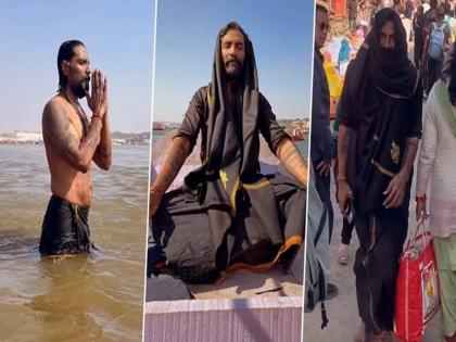 VIDEO: Famous choreographer Remo D'Souza reached Maha Kumbh with a bag on his shoulder, face covered, avoiding the public, took a dip in the Sangam, also did Sadhna | VIDEO: कंधे पर झोला, चेहरा ढककर, पब्लिक से बचते हुए महाकुंभ पहुंचे मशहूर कोरियोग्राफर रेमो डिसूजा, संगम में लगाई डुबकी, साधना भी की