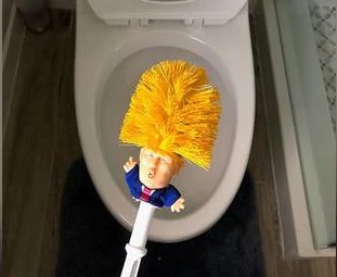 american presidents Donald Trump named toilet brush sell through website | अमेरिकी कंपनियों ने बनाया डोनाल्ड ट्रंप टॉयलेट ब्रश, तैयार किए राष्ट्रपति का मजाक उड़ाने वाले विज्ञापन