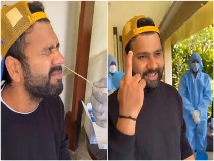 Rohit Sharma and Rishabh Pant funny video goes viral on social media | ऋषभ पंत ने पूछा कुछ ऐसा कि रोहित शर्मा ने दिखा दी मिडिल फिंगर, सोशल मीडिया पर वायरल हो रहा वीडियो