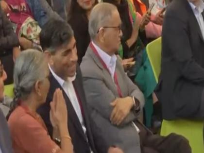 WATCH: Rishi Sunak joins father-in-law Narayan Murthy at Jaipur Lit Fest, mother-in-law reminds him to say 'namaste' | WATCH: जयपुर लिट फेस्ट में ससुरजी नारायण मूर्ति के साथ शामिल हुए ऋषि सुनक, मौसी सास ने उन्हें 'नमस्ते' करने की याद दिलाई WATCH: Rishi Sunak joins father-in-law Narayan Murthy at Jaipur Lit Fest, mother-in-law reminds him to say 'namaste' | WATCH: जयपुर लिट फेस्ट में ससुरजी नारायण मूर्ति के साथ शामिल हुए ऋषि सुनक, मौसी सास ने उन्हें 'नमस्ते' करने की याद दिलाई
