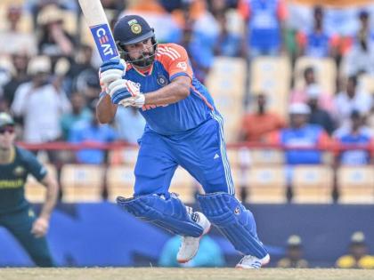India vs Australia Live Score, T20 World Cup 2024 rohit sharma hitman Most wins as captain in T20Is 48 Rohit 60 mat 48 Babar Azam 85 45 Brian | India vs Australia T20 World Cup 2024: विश्व में सबसे आगे, 60 मैच और 48 जीत, बाबर, ब्रायन और मोर्गन पीछे, देखें आंकड़े